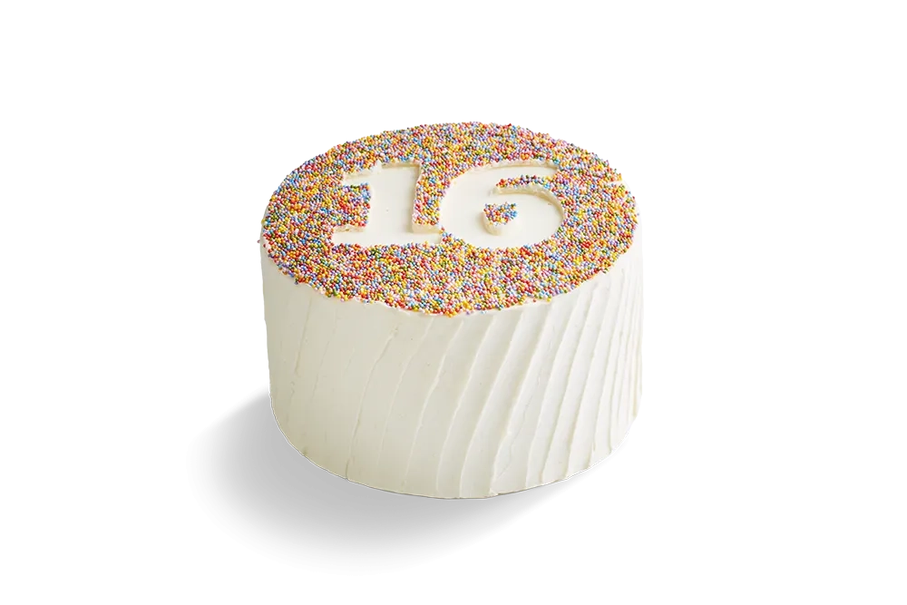 Sweet 16 Birthday Cake - Cakey Goodness