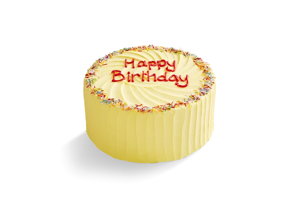 Penny Sanford Designs: Happy Yellow Birthday Cake