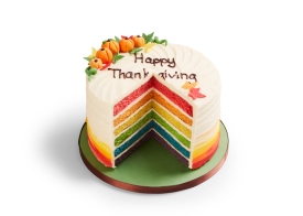 Thanksgiving Rainbow Cake