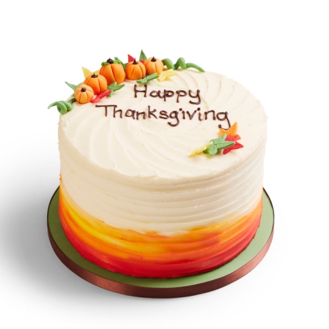 Thanksgiving Rainbow Cake