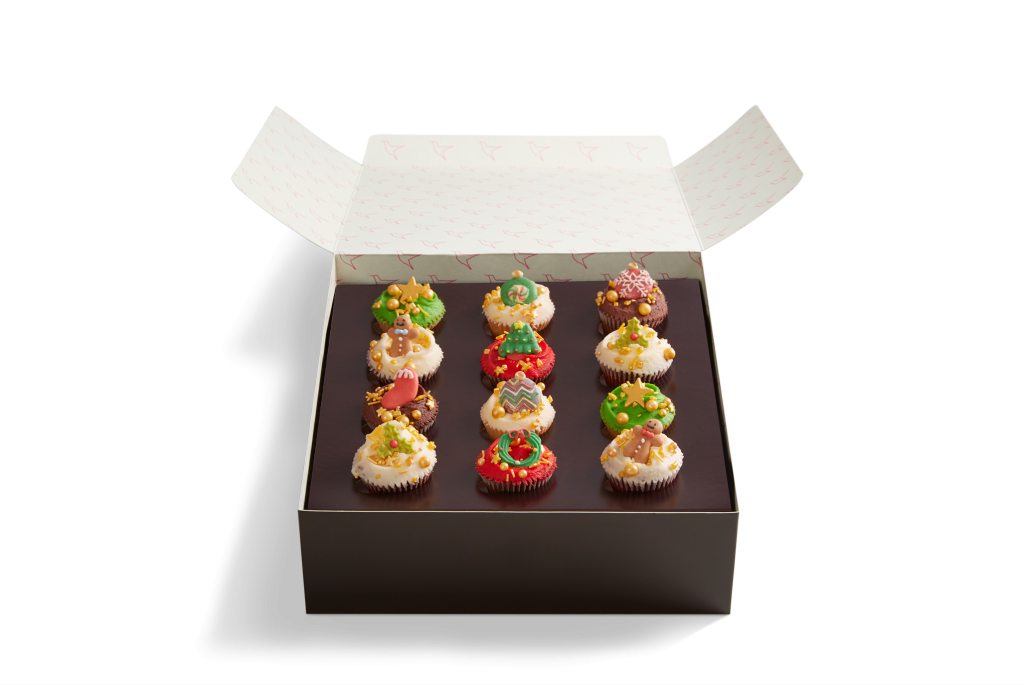 Christmas Mini Cupcake Selection Box