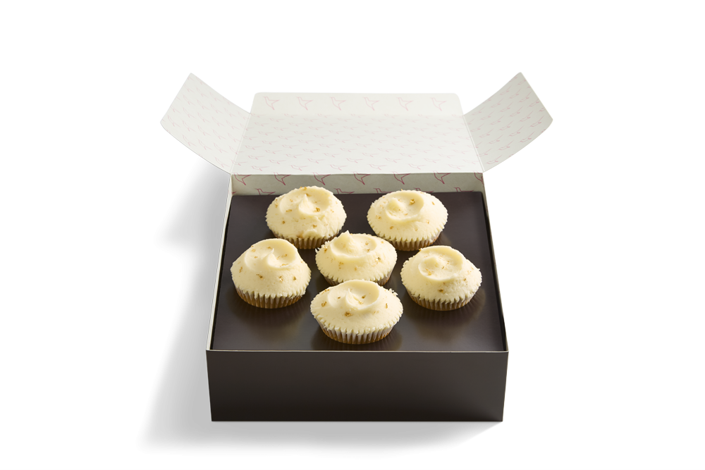 Golden Cupcake Box