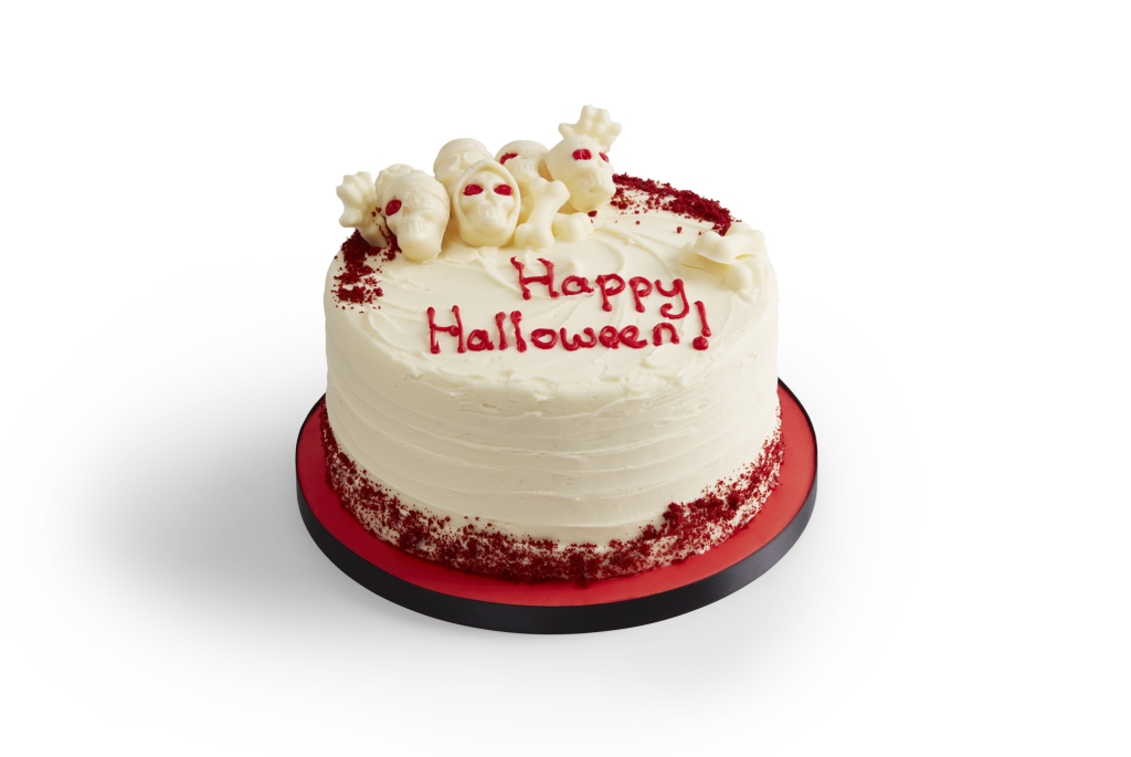 Halloween Red Velvet Skull Cake