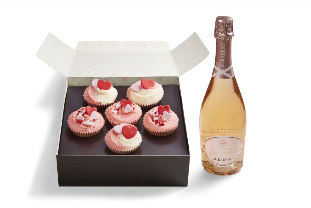 Valentines Mirabeau Cupcake Hamper