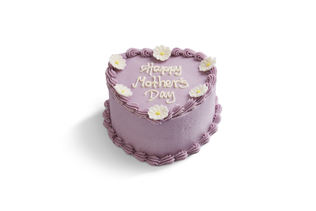 Mother's Day Lilac Heart Cake